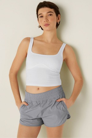 Victoria's Secret Baumwoll Contour Crop Top Tank Top Rosa | 216-RQIPBN