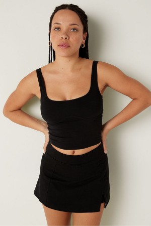 Victoria's Secret Baumwoll Contour Crop Top Tank Top Rosa | 945-WICPER