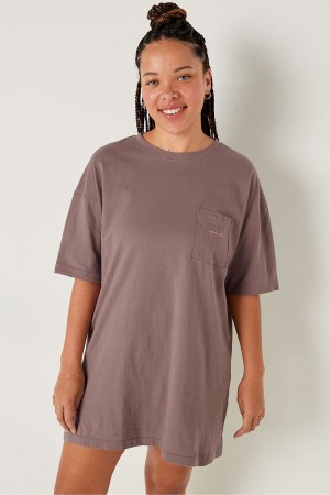 Victoria's Secret Baumwoll Nightie Kaffee Braun | 819-IUNHFP