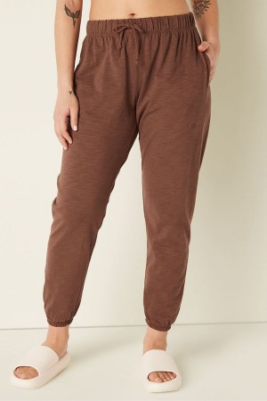 Victoria's Secret Baumwoll Slub Pants Koralle Orange | 139-MCTUYD