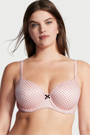 Victoria's Secret Body by Victoria Smooth Lightly Gefütterte Demi Bra Schwarz Rosa | 958-DGPNLS