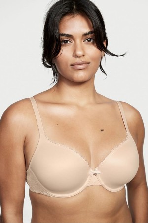 Victoria's Secret Body by Victoria Smooth Full Cup Push Up Bra Champagne Nude | 294-IZCOWG