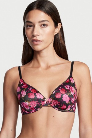 Victoria's Secret Body by Victoria Smooth Full Cup Push Up Bra Schwarz Rosa | 450-DBTQAZ