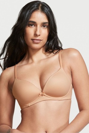 Victoria's Secret Body by Victoria Smooth Lightly Gefütterte Non Wired Bra Toasted Sugar Nude | 768-VKHLRW