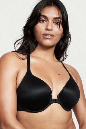 Victoria's Secret Body by Victoria Spitze Trim Front Befestigung Lightly Gefütterte Full Cup Bra Schwarz | 182-TBOFDX