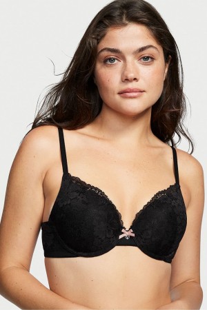 Victoria's Secret Body by Victoria Spitze Full Cup Push Up Bra Schwarz | 931-FVYAZP