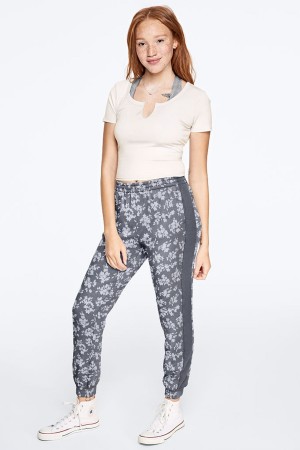 Victoria's Secret Campus Rib Trim Jogger Cocoa Powder | 573-XRJOMN