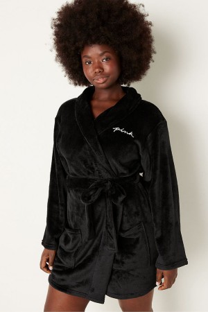 Victoria's Secret Cosy Dressing Gown Schwarz | 473-KTECOL