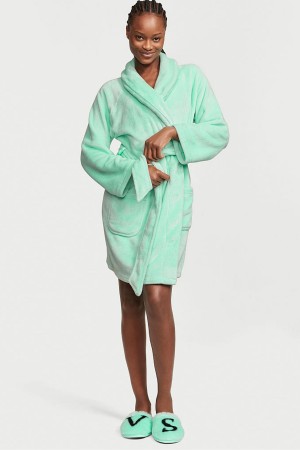 Victoria's Secret Cosy Kurzes Dressing Gown Schwarz | 871-CORHYU