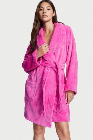 Victoria's Secret Cosy Kurzes Dressing Gown Schwarz | 025-GYLDXC