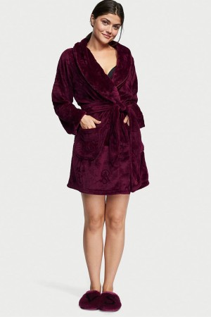 Victoria's Secret Cosy Kurzes Dressing Gown Rot | 237-NXLWKF