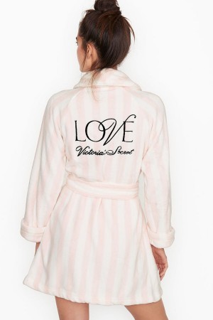 Victoria's Secret Cosy Kurzes Robe Schwarz | 035-SALKTM
