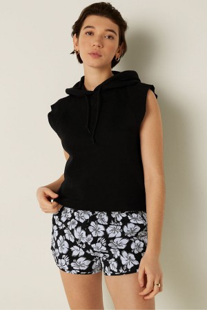 Victoria's Secret Cropped Ärmellose Hoodie Grau | 431-BEHSXG
