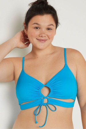 Victoria's Secret Cut Out Bikini Top Bright Marine | 801-LQEAMC