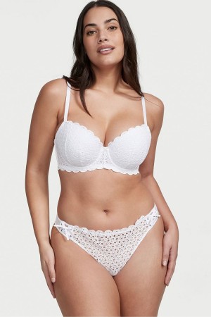 Victoria's Secret Dream Angels Broderie Knickers Navy Blau | 986-RMUPVT