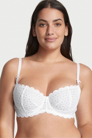 Victoria's Secret Dream Angels Broderie Scalloped Trim Bra Ensign | 045-EAFZYX