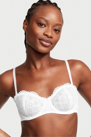 Victoria's Secret Dream Angels Broderie Scalloped Trim Bra Ensign | 325-GWAURH