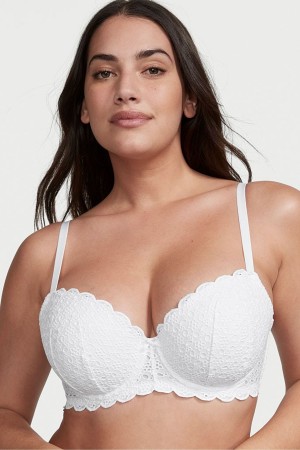 Victoria's Secret Dream Angels Broderie Scalloped Trim Bra Ensign | 769-XNBZCD