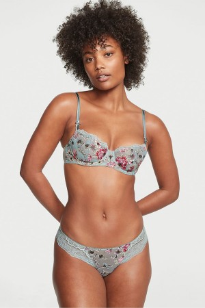 Victoria's Secret Dream Angels Embroidered Cheeky Knickers Grün | 094-YMZNHE
