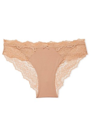 Victoria's Secret Dream Angels Knickers Sweet Praline Nude Lace Trim | 239-JEUTDR