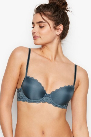 Victoria's Secret Dream Angels Smooth Spitze Wing Lightly Gefütterte Demi Bra Schwarz | 638-GCMVXO