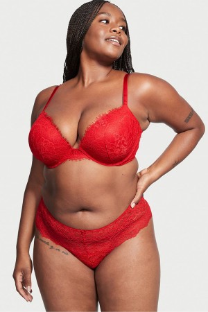 Victoria's Secret Dream Angels Spitze Hipster Tanga Knickers Rot | 190-DMXNFS