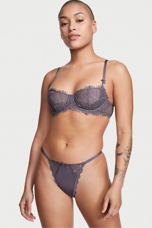 Victoria's Secret Dream Angels Spitze Knickers Grau | 539-BLVQAD
