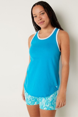 Victoria's Secret Everyday Ringer Tank Blau | 587-XQWFRP