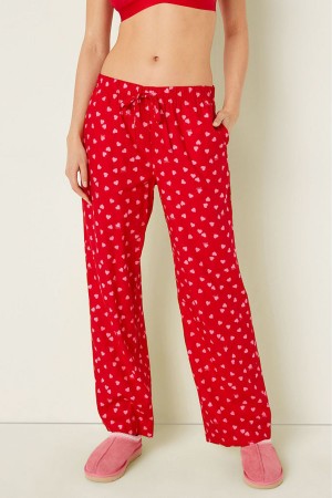 Victoria's Secret Flannel Pyjama Bottoms Rosa | 407-MZVKWC