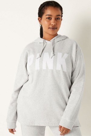 Victoria's Secret Fleece Campus Hoodie Grau | 935-FZKGRE