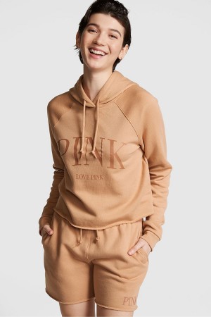 Victoria's Secret Fleece Cropped Hoodie Gelb | 720-RMXZLG