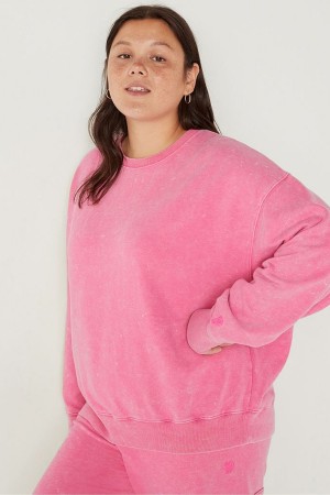 Victoria's Secret Fleece Long Sleeve Sweatshirt Schwarz | 973-TOERUA