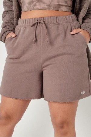 Victoria's Secret Fleece Lounge High Taille Kurzes Rosa | 326-QACPRE