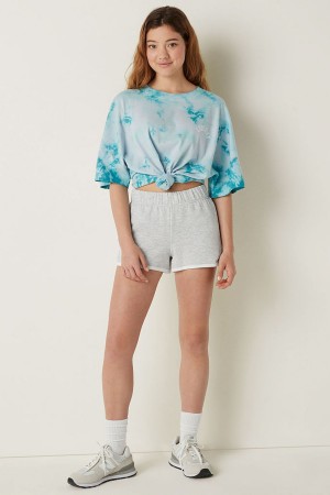 Victoria's Secret Fleece Varsity Kurzes Grau | 420-KPFWDR