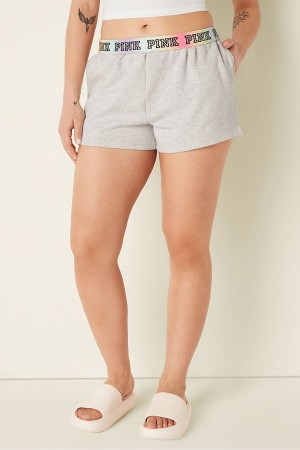 Victoria's Secret Foldover Sweat Shorts Grau | 730-LYFPQV