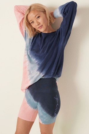 Victoria's Secret High Taille Cycling Kurzes Ensign Tie Dye | 942-JTHBPS
