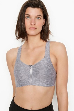 Victoria's Secret Knockout High Impact Racerback Zip Up Sports Bra Aprikose Orange | 962-EUTHWX