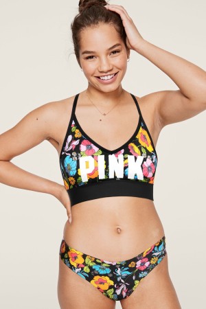 Victoria's Secret Lightly Gefütterte Low Impact Sports Bra Neon Bubble Empower Each Other | 154-KHLAXB