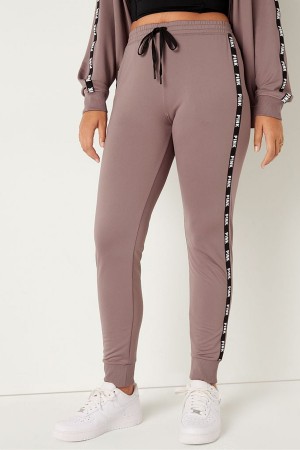 Victoria's Secret Logo Full Length Lounge Jogger Kaffee Braun | 519-EIRSXW