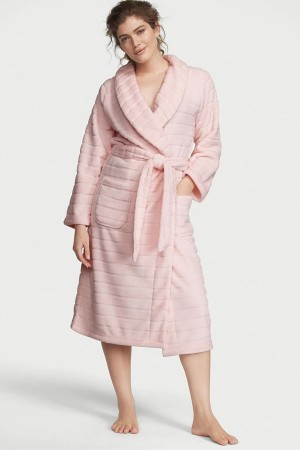 Victoria's Secret Long Cosy Robe Rosa | 064-QSJAWD