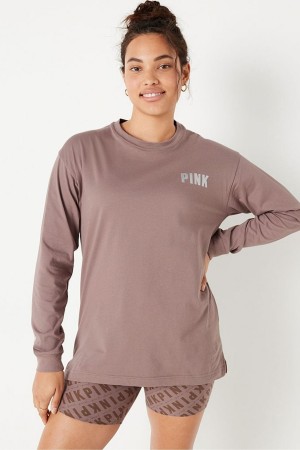 Victoria's Secret Long Sleeve T-Shirt Grün | 961-ZSNIVW