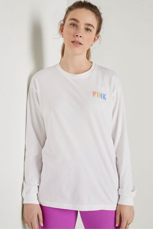 Victoria's Secret Long Sleeve T-Shirt Grün | 762-AJEMQG