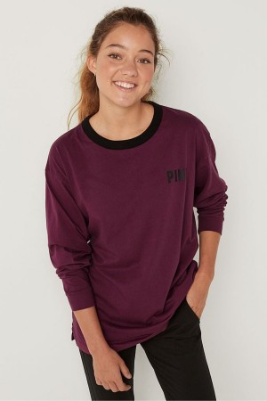 Victoria's Secret Long Sleeve T-Shirt Schwarz | 298-NKRMPD