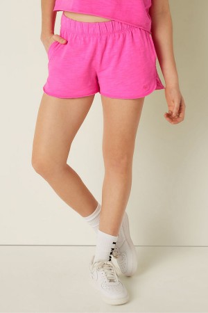 Victoria's Secret Lounge Baumwoll Shorts Rosa | 849-LNBPCT