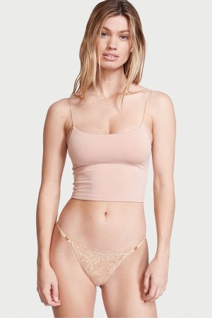 Victoria's Secret Love Cloud Spitze Bikini Knickers Schwarz | 619-HMTQRL