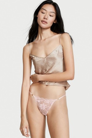 Victoria's Secret Love Cloud Spitze Bikini Knickers Rot | 384-VKZCIQ