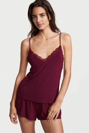 Victoria's Secret Modal Cami Set Schwarz | 459-GFBEND