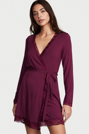 Victoria's Secret Modal Kimono Robe Lila | 541-WJDNRX