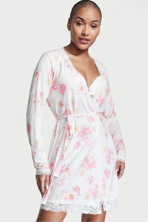 Victoria's Secret Modal Kurzes Long Sleeve Robe Schwarz | 083-AVHGEK