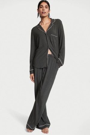 Victoria's Secret Modal Long Pyjamas Grau | 930-GIWJUS